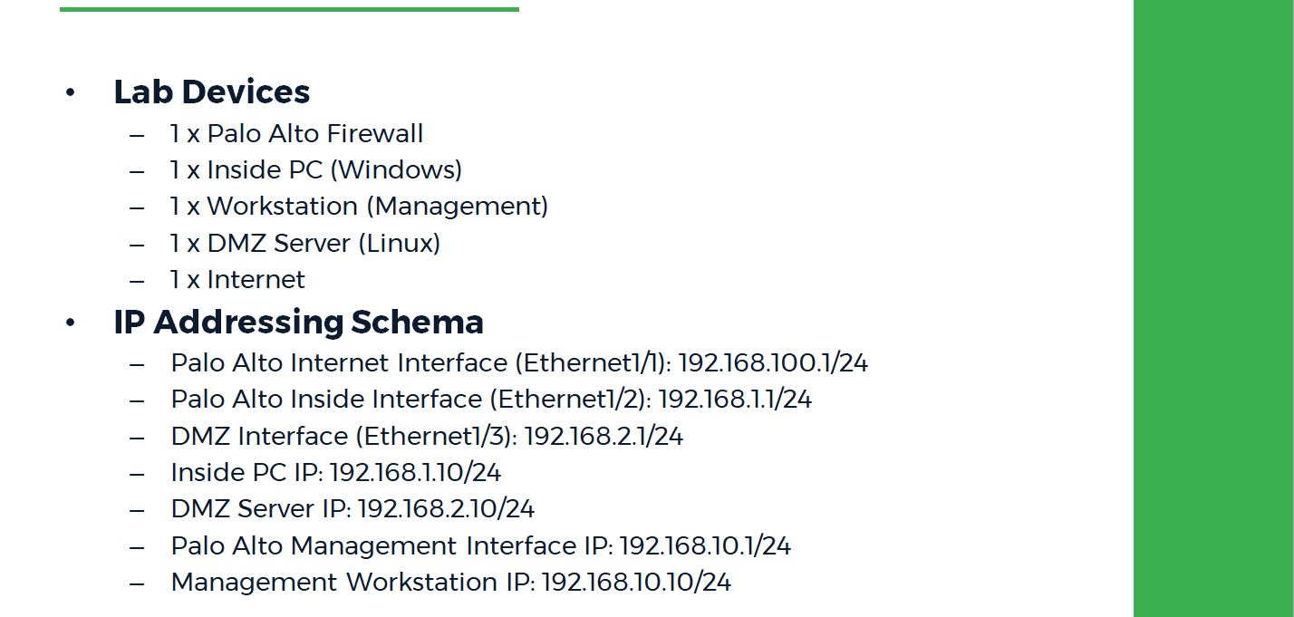 Lab Overview and Table of Content