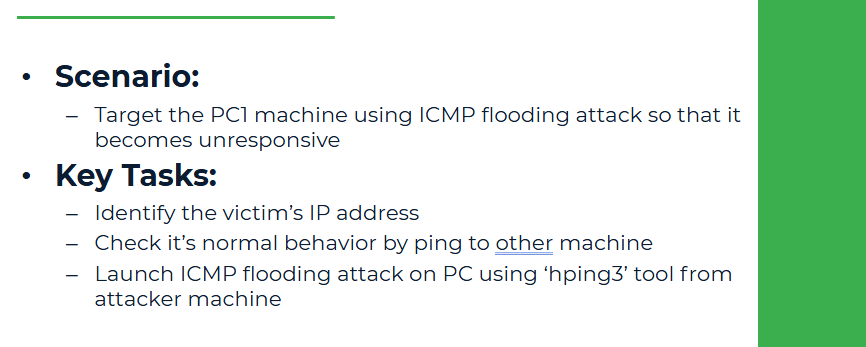 Chapter 5: ICMP Flooding Attack