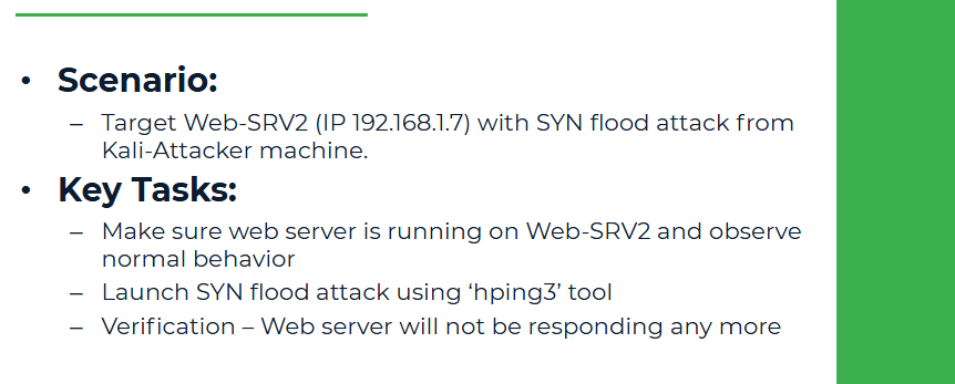 Chapter 6: SYN Flooding Attack