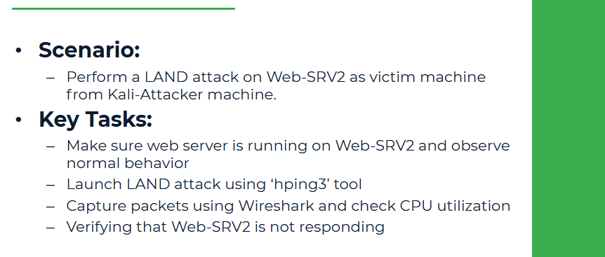 Chapter 8: LAND Attack