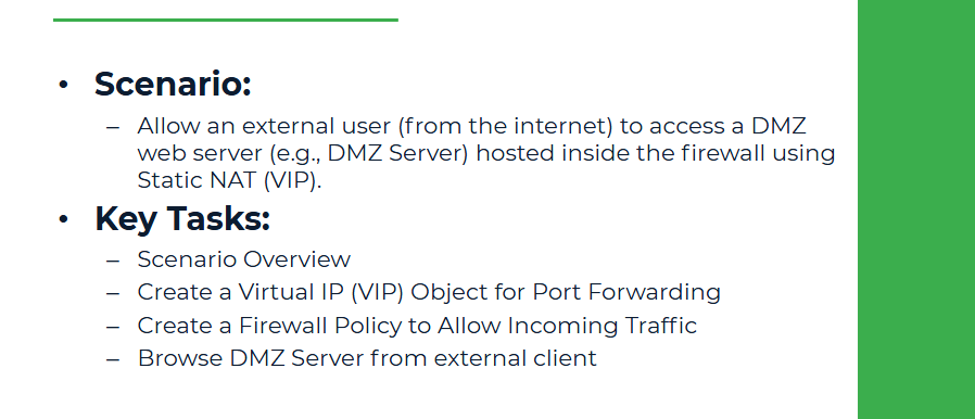 Configure Static NAT