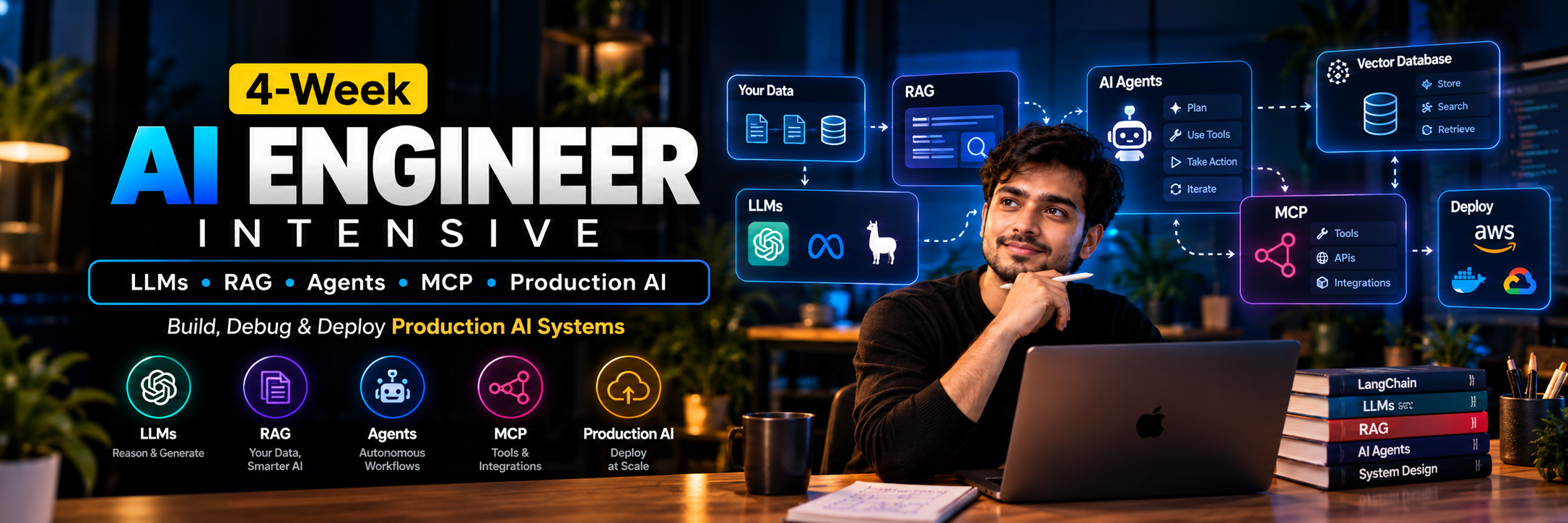 AI Engineer Course | RAG, Agents, MCP, Evals & Production AI